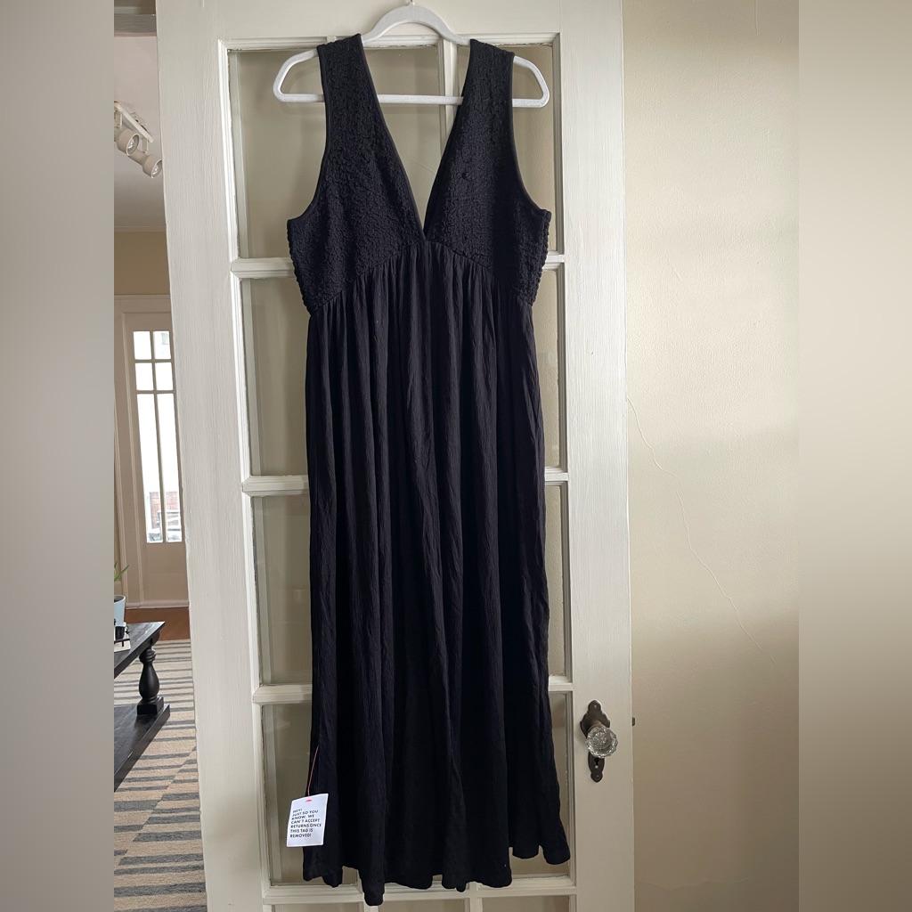 Asos Long V-Neck Dress